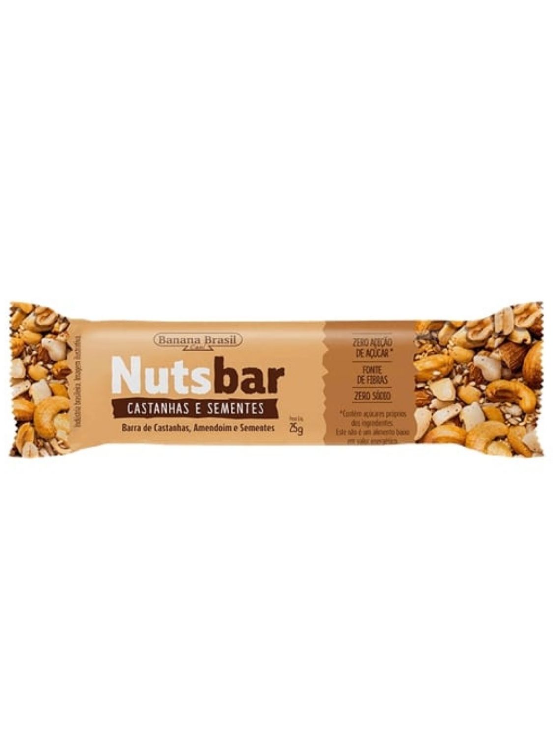 Nutsbar barra de castanha sementes 25 g Banana Brasil