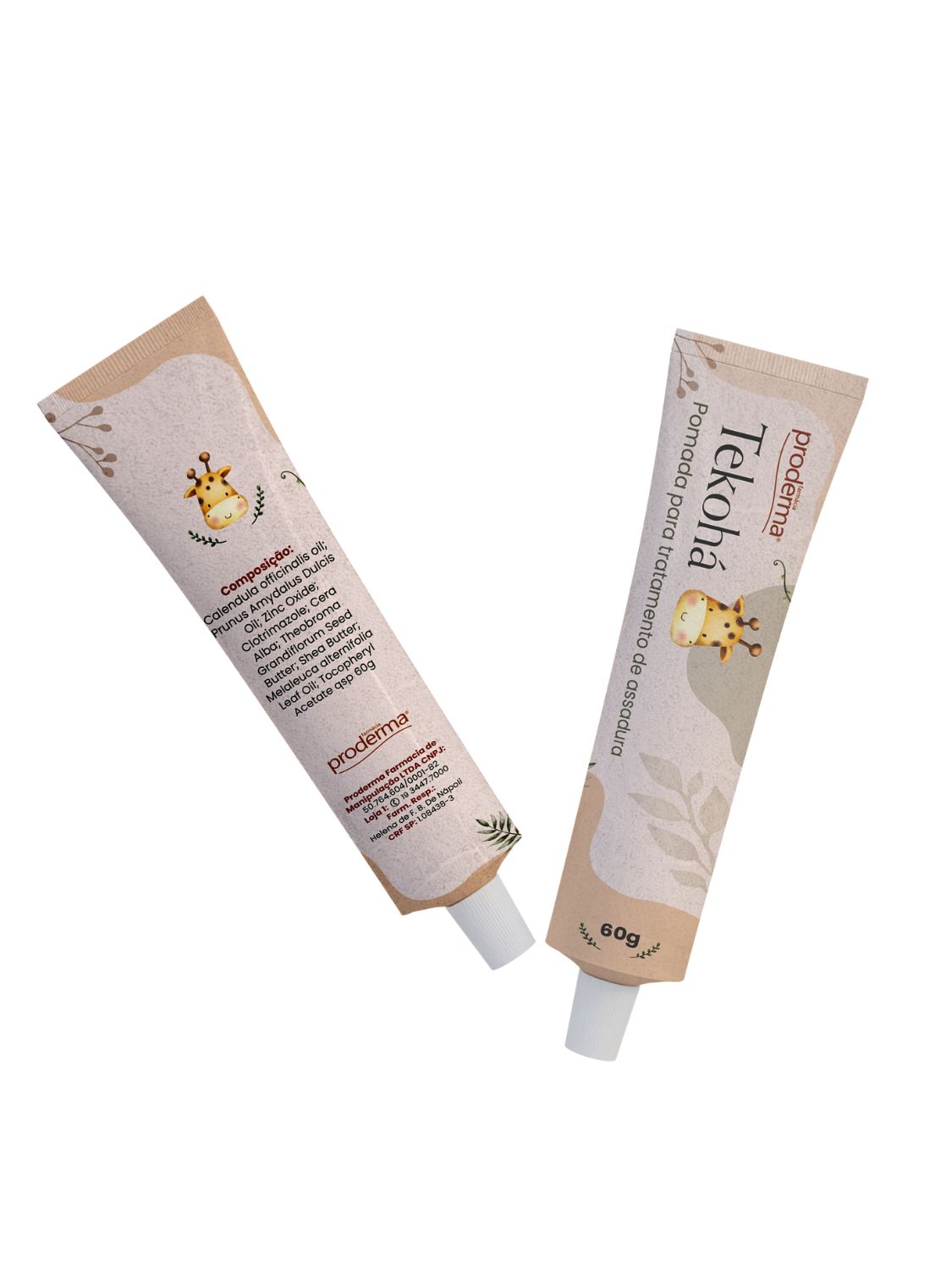 Linha Tekohá Pomada para tratamento de assadura (60g)