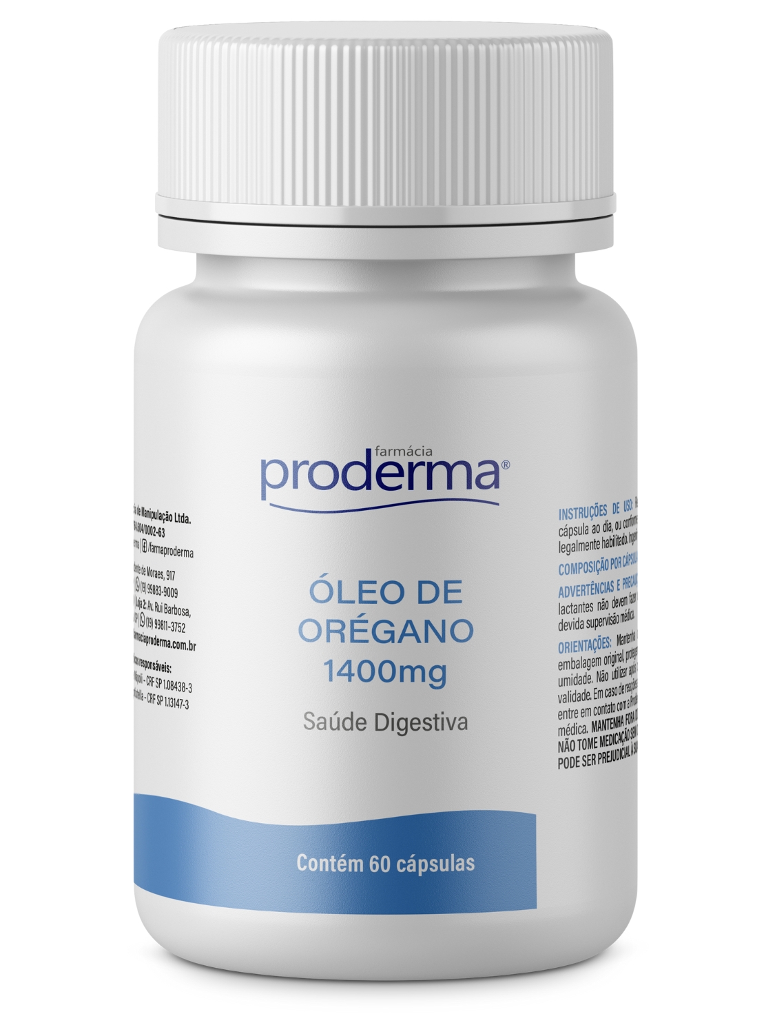 Óleo de Orégano 1400mg 60cápsulas